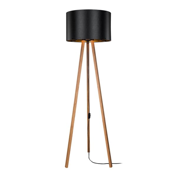 Golvlampa Keynes 136 cm bambu svart [lux.pro]