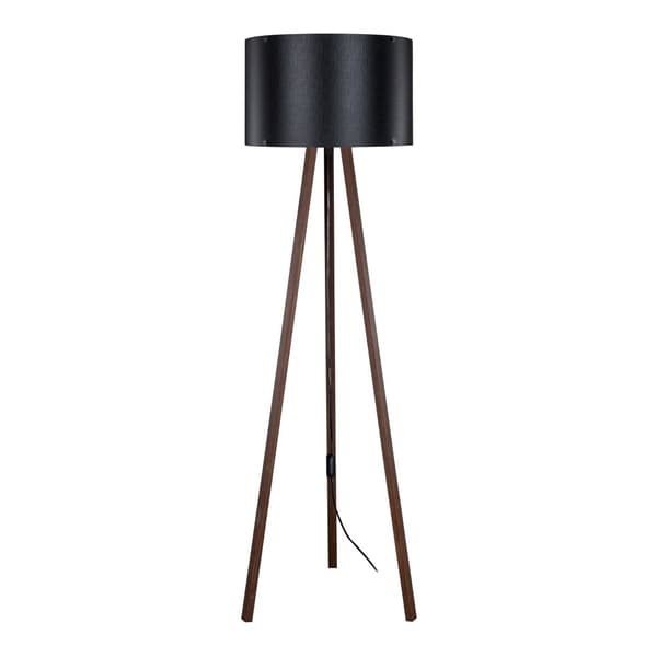 Golvlampa Keynes 136 cm valnötsfärg svart [lux.pro]