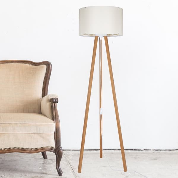 Golvlampa Keynes 136 cm bambu creme [lux.pro]