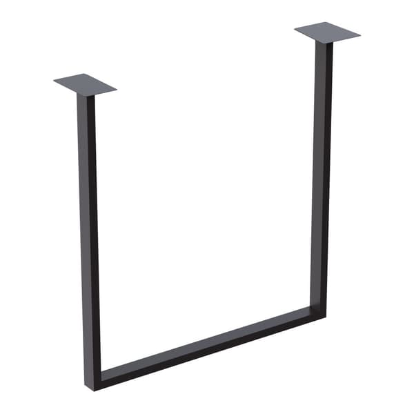 Bordsben Holsted set om 2 70x65 cm stål svart [en.casa]