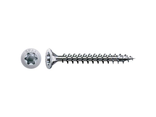 SPAX 1191010400253, Skruv, Metall, Zink, Trä, Platt huvud, Torx, Metallisk