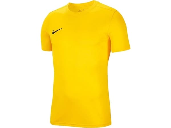 Nike Dri-FIT Park VII lasten keltainen urheilu-, jalkapallopaita (128 - juniorit)