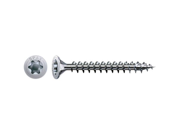 SPAX 1191010350303, Skruv, Zink, Trä, Platt huvud, Torx, Blå