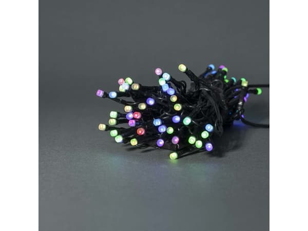 Nedis WIFILX01C42, Koristevaloketju, Musta, IP65, Musta, 42 lamppua, SMD LED -moduuli