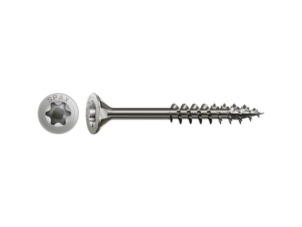 SPAX 197000500803 Sänksänkta skruvar 5 mm 80 mm T-profil 88091 Rostfritt stål A2 100 st