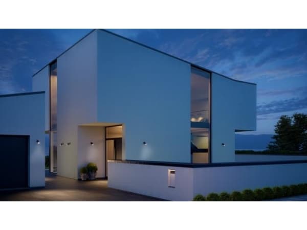 STEINEL Spot ONE, Utendørs veggbelysning, Sort, Aluminium, Plast, IP44, II, IK02