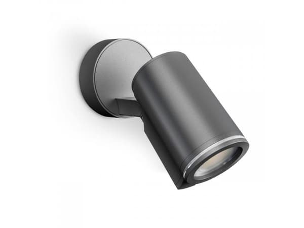 STEINEL Spot ONE, Utendørs veggbelysning, Sort, Aluminium, Plast, IP44, II, IK02 Sort