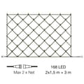 Miniatyrbild 5 av 8: LightsOn Net Ljusnät 2×1,5m med 168 ljuspunkter