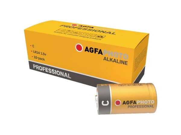 AgfaPhoto Professional LR14 C-batteri R14 Alkali-mangan 1,5 V 10 stk