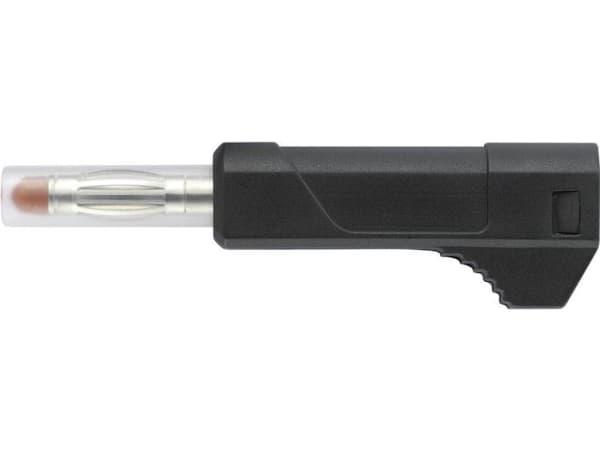 TRU COMPONENTS TC-R8-103 B Miniatyrkontakt för lamphållare, rak Stiftdiameter: 4 mm Svart 1 st