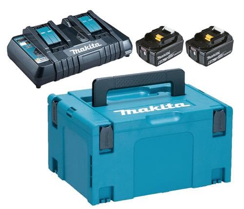Makita 198077-8, Set med batteri och laddare, Litium-Ion (Li-Ion), 6 Ah, 18 V, Makita, Svart, Grön
