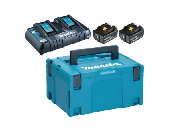 Makita 198077-8, Set med batteri och laddare, Litium-Ion (Li-Ion), 6 Ah, 18 V, Makita, Svart, Grön