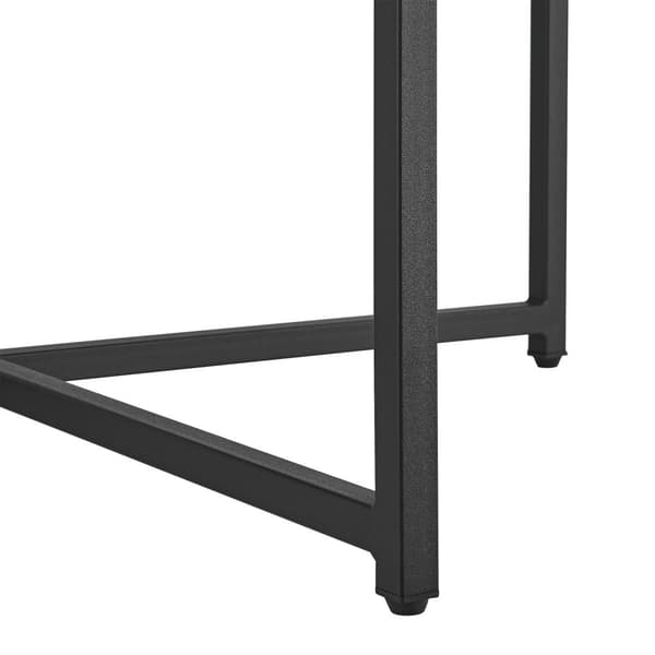 Soffbord Uppvidinge 45xØ80 cm svart marmormönster [en.casa]