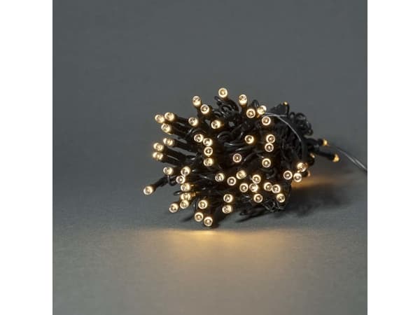 Nedis WIFILX01W50, Kjede, Hvit, IP65, Sort, 50 ampuller, LED