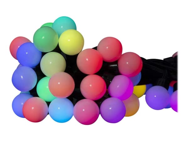 Nedis SmartLife - Dekorasjonslampe - LED - 5.65 W - klasse G - RGB-lys - rund - for P/N: PEBX01OG, PESTD01OG Svart