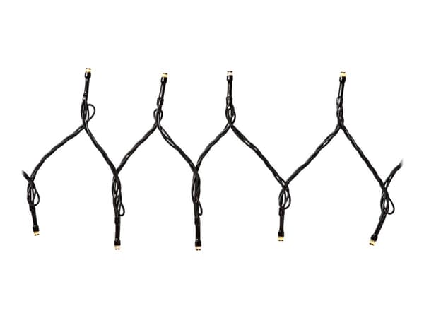 Nedis SmartLife - Stringlys - LED - 10 LEDs/m - 2.21 W - klasse G - varmt hvitt lys - 2700-3000 K - svart - for P/N: PEBX01OG, PESTD01OG Sort