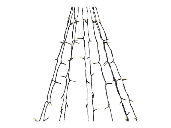 Nedis SmartLife - Stringlys - LED - 10 LEDs/m - 4.21 W - klasse G - varmt hvitt lys - 2700-3000 K - tre - svart - for P/N: PEBX01OG, PESTD01OG Sort