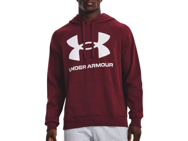 Under Armour Men's Rival Fleece Big Logo HD Sweatshirt burgundy 1357093 690