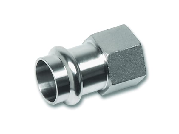 SANHA-liitin SANHA-NIROSAN-Stahl ruostumattomasta teräksestä valmistettu läpivientiliitin d35x1 1/4 GWSANHA