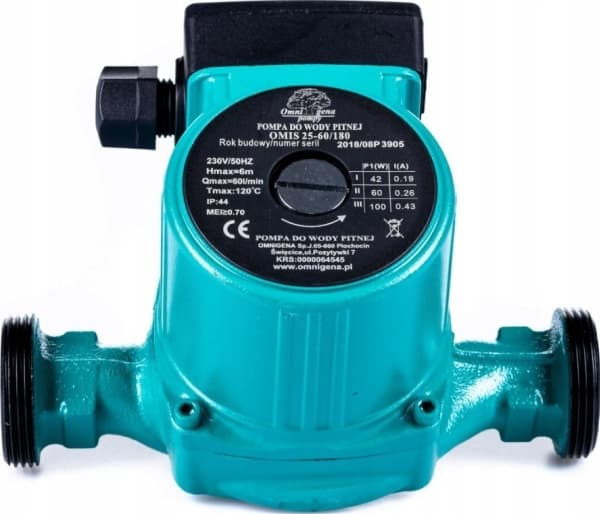 Omnigena Central heating circulation pump - OMIS 25-60 180 230V (2 pcs. - flare nut 1) OMNIGENA