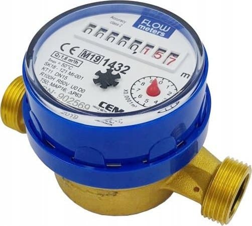BMETERS Vattenmätare JS antimagn. 1/2, flöde 2,5 för kallvatten MID R100/R50 med radiomodul IP65