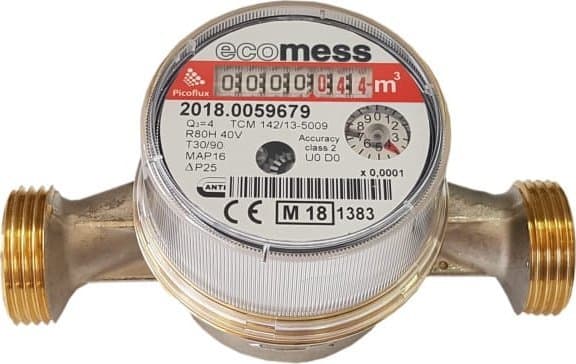 Ecomess Water meter PICOFLUX 3/4 CW 4.0 m3/h