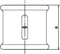 Odlewnia Zawiercie reduksjonshylse M2 6/4 x 5/4" svart