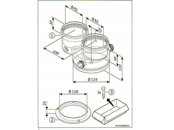 Bosch O80/80 distribution adapter