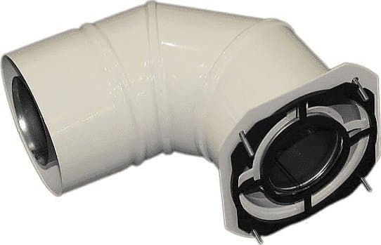 SpiroFlex 60/100 adapter IMK (kne) hvit