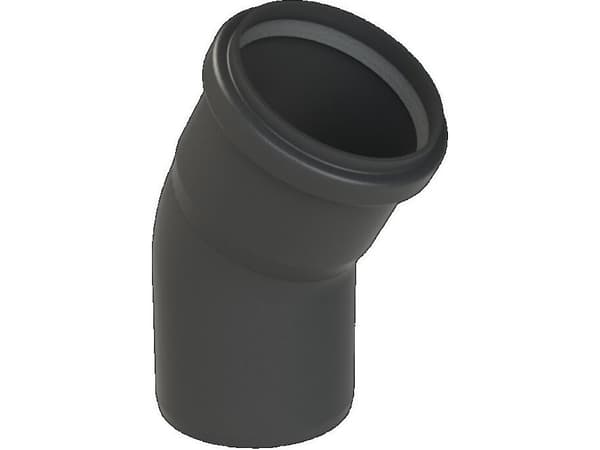 Almeva STARR Böj 30° DN80 UV-stabil Svart