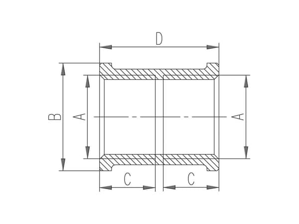 Ferro 1/2" förkromad koppling M02C