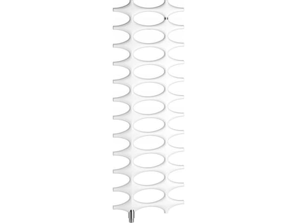 Baderomsovn Kermi Dekorativ varmeovn Ideos-V høyde 1133x35x508mm QN383, hvit