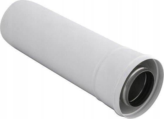 SpiroFlex 80/125 hvitt dobbeltvegg rør - 0,5 m DOBBELT VEGGT HVIT RØR 0,5 M
