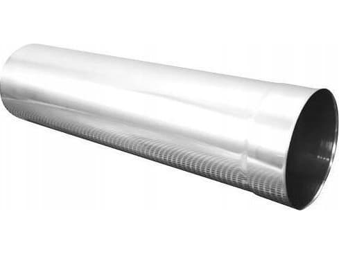 SpiroFlex 130 smooth pipe, 0.5 m, stainless