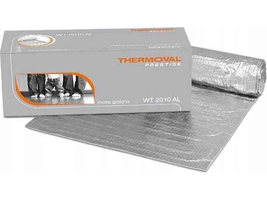 Thermoval Aluminum heating mat WT 2010 AL - 150/3.0m2 - one-sided power supply 450W, under the panel