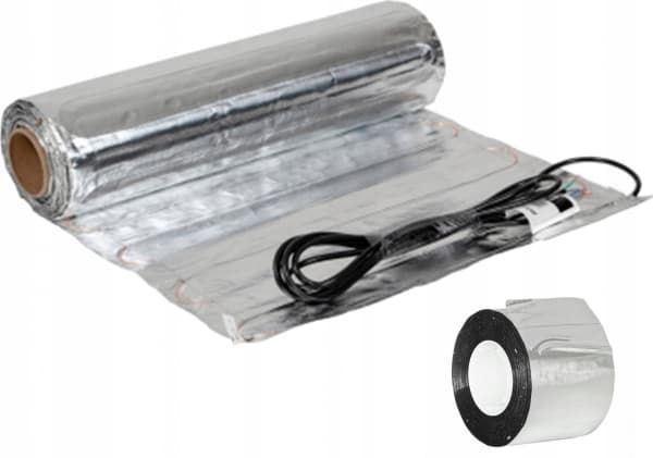Thermoval Aluminum heating mat WT 2010 AL - 150/3.0m2 - one-sided power supply 450W, under the panel