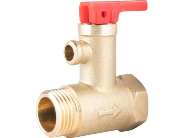 Afriso sikkerhetsventil for elektriske varmtvannsberedere AF4, 6,7 bar, G1/2 x Rp1/2 (S)A