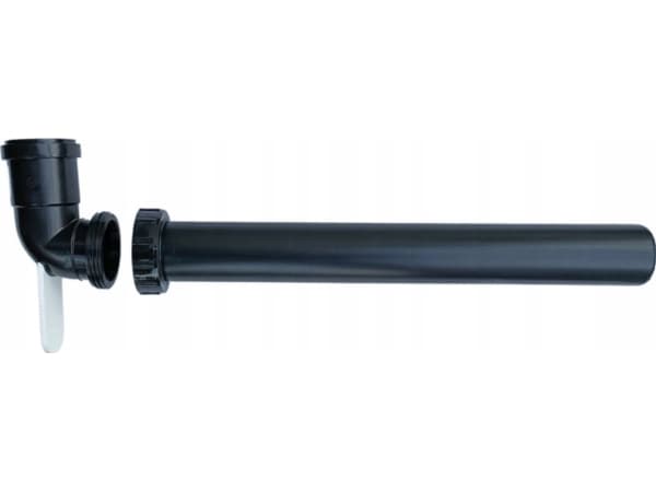 Almeva STARR Renovation armbåge DN60 UV-stabil sort