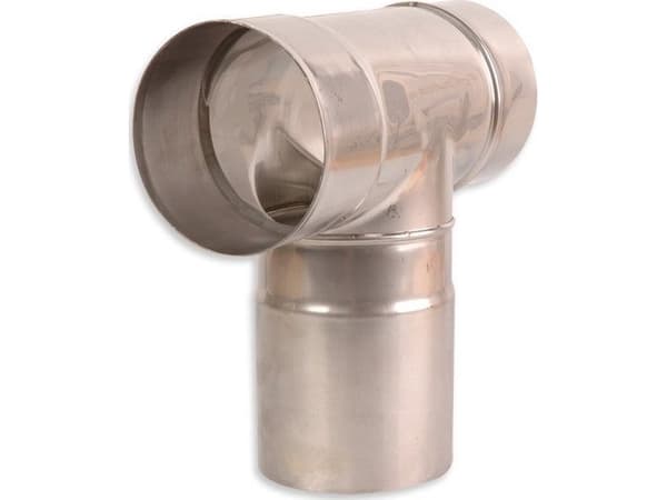 SpiroFlex 130 T-kappale 90 ruostumatonta terästä