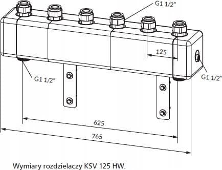 Afriso Jakotukki KSV 125-4 70 kW, 4 pumppupiirille (S)A