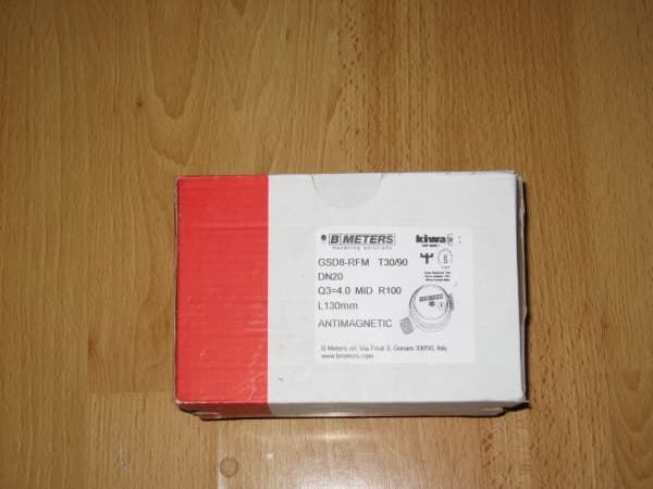 BMETERS JS antimagnetisk vannmåler. 3/4, flow 4.0 for varmtvann MID R100/R50 med IP65 radiomodul