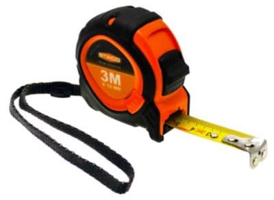 Staco båndmål 3m x 16mm - Professionelt MID klasse II, metrisk skala m/Trilock system