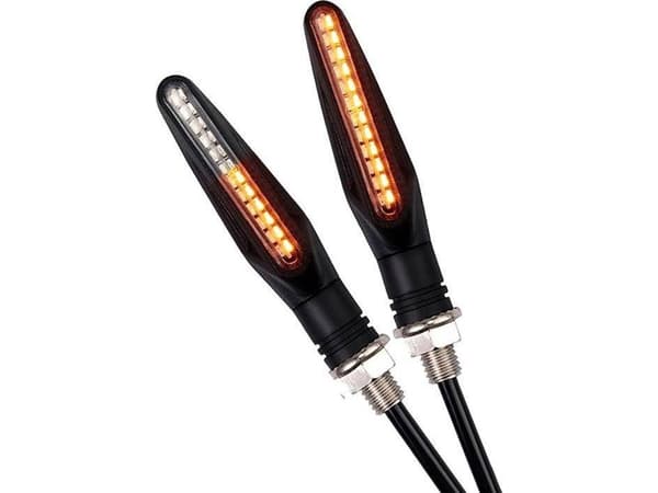 Aptel DYNAMISKE SVINGBILTER 12x LED-blinklys for tohjulinger sort ZD59B