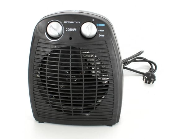 Emerio varmevifte 2000 watt 2 varmetrinn, termostat, 20kvm
