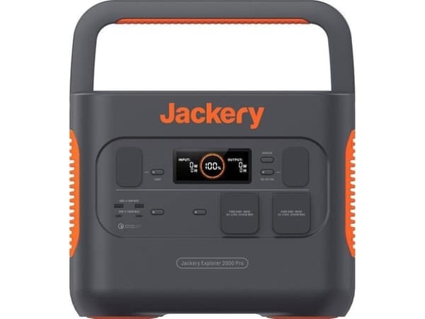 Jackery Explorer 2000 Pro - Bärbar kraftstation - 2200 Watt - litiumjon - 50 Ah - 2.16 Wh - utgångskontakter: 8