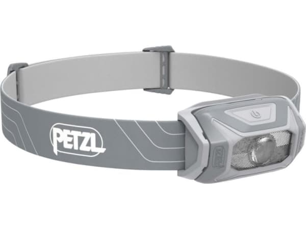 Petzl TIKKINA, Taskulamppu otsanauhalla, Harmaa, Painikkeet, IPX4, 1 lamppua, 7 lm