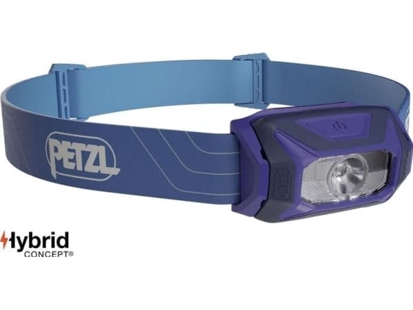 Petzl Tikkina, Hodebåndslommelykt, Blå, Knapper, IPX4, CE, LED Blå