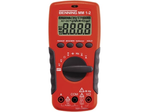 Benning 044082 Käsiyleismittari digitaalinen CAT II 1000 V, CAT III 600 V Näyttö (määrä): 2000