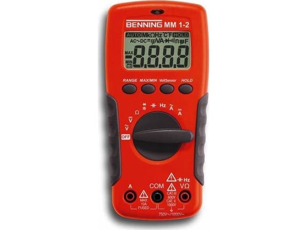 Benning 044082 Käsiyleismittari digitaalinen CAT II 1000 V, CAT III 600 V Näyttö (määrä): 2000
