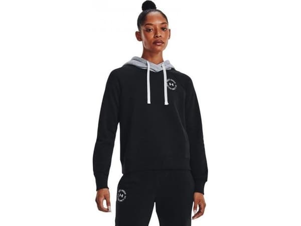 Women's Under Armour Rival Fleece CB Hoodie black 1373031 001